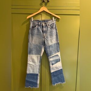 Levi’s 517 orange tab patchwork jeans reissue size 25